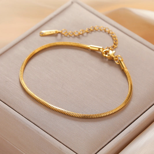 Minimalist Chain Bracelet — Stainless Steel