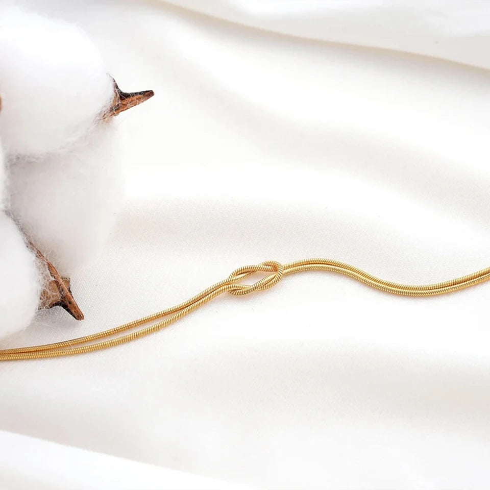 Minimalist Snake Chain Bracelet — Stainless Steel